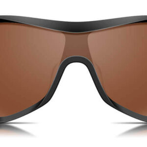 Goggles-Inspired Black Plastic Sunglasses ZX324 with Nylon Lenses