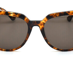 Customizable Cat-Eye Acetate Sunglasses KU204 – Tortoiseshell and Black-Blue Frames