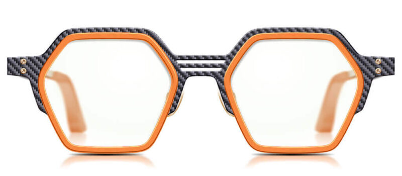 Hexagonal Carbon Fiber Glasses with Acetate CY84 - Lightweight and Fashionable