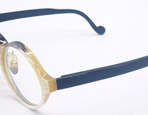 Vintage Round Buffalo Horn Glasses NN675- Timeless Craftsmanship in Natural Materials