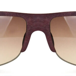 Irregular Wooden Sunglasses QE238 – Peltogyne Frame with Gradient Brown CR39 Lenses