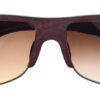 Irregular Wooden Sunglasses QE238 – Peltogyne Frame with Gradient Brown CR39 Lenses