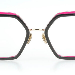 Hexagonal Acetate and Stainless Steel Eyeglasses WD996